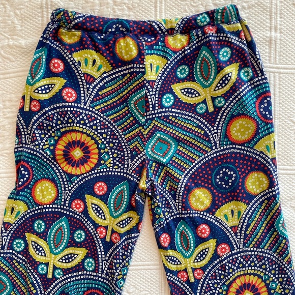 Anthropologie Eloise Boho Print PJ/Lounge Pants Drawstring Pockets Wide Leg Blue - Picture 6 of 13